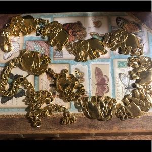 Gold Elephant Chain Belt